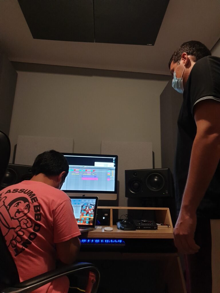 Mixing in studio