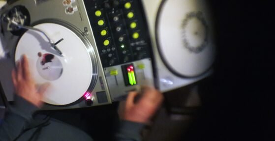 DJ scratching