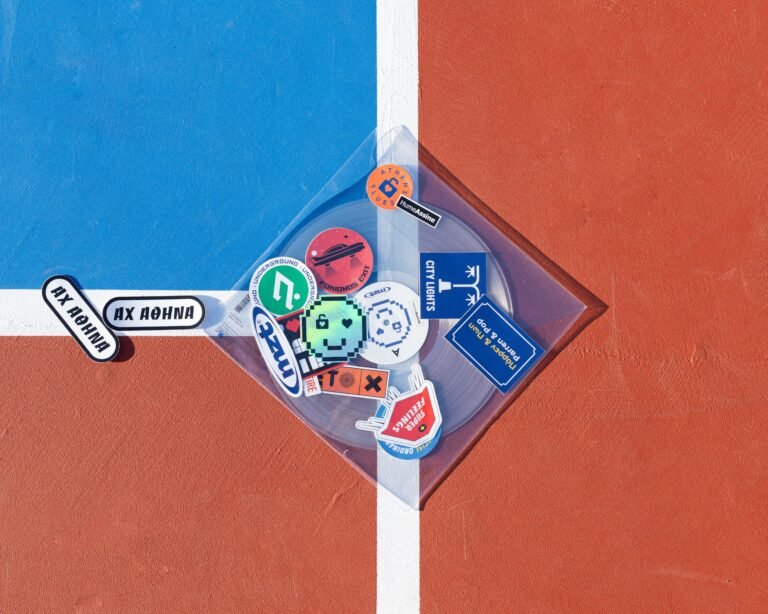 Vinyl in PVC sleeve with stickers