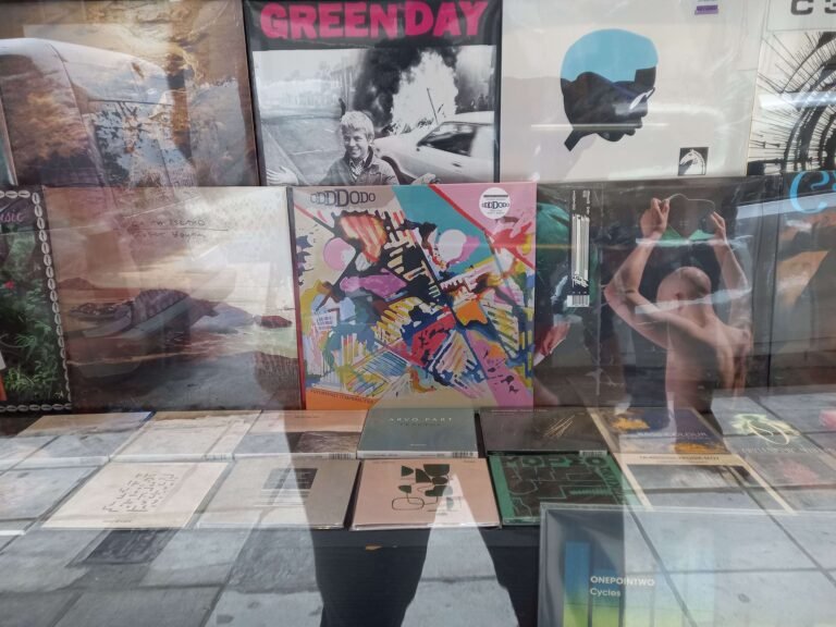 Vinyl records at the store