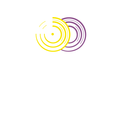 "Mind The Wax logo featuring yellow and purple vinyl records with 'vinyl pressing services' text"